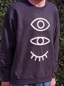 Women's Black Eyevate Eyecon Sweatshirt