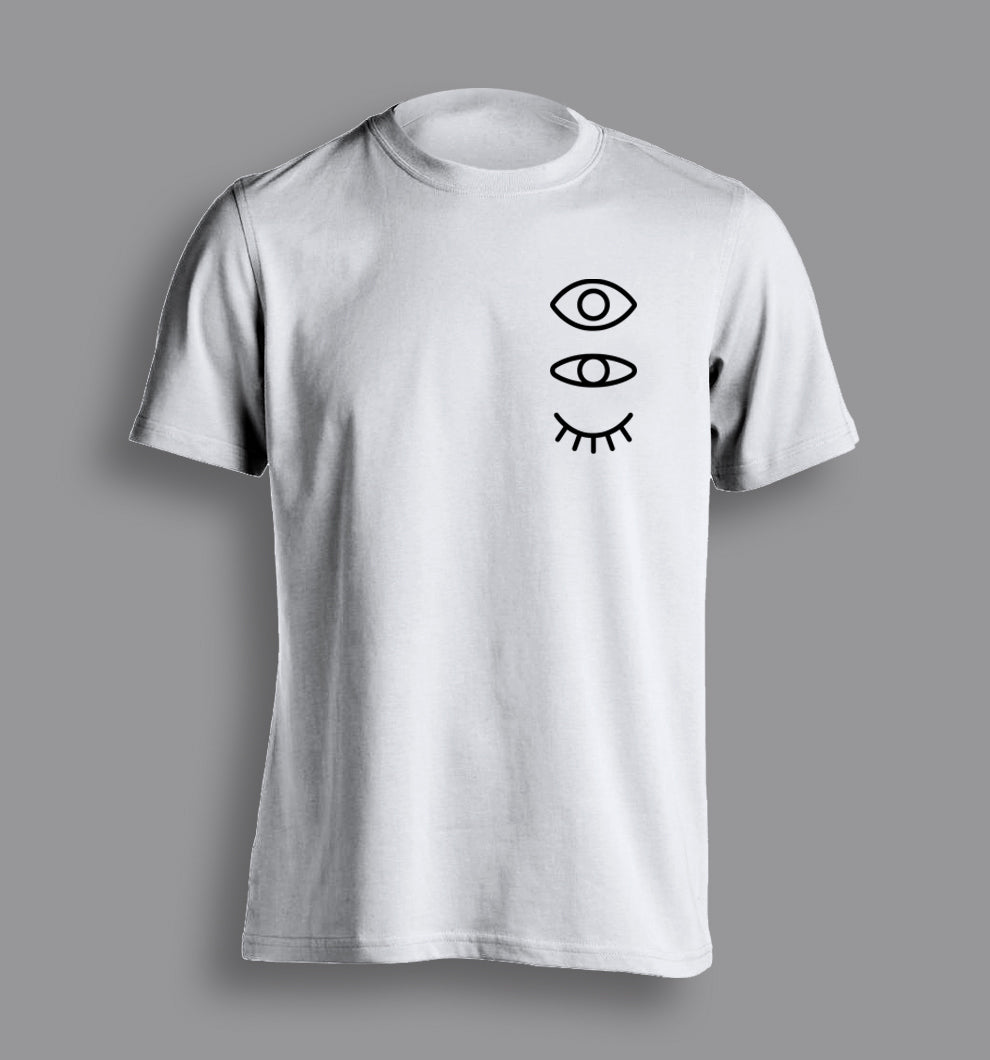 Men's White Short Sleeve Eyevate Eyecon (Heart) T-Shirt