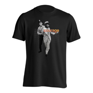 Men's Black Short Sleeve Dr. King Fear/Courage T-Shirt